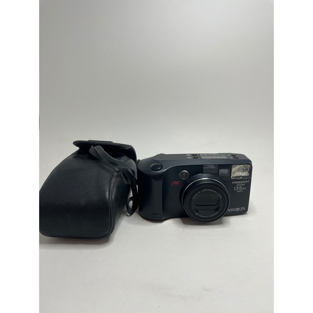 Minolta Film Camera One Size Black Freedom Zoom 135EX Date 38-135mm Macro